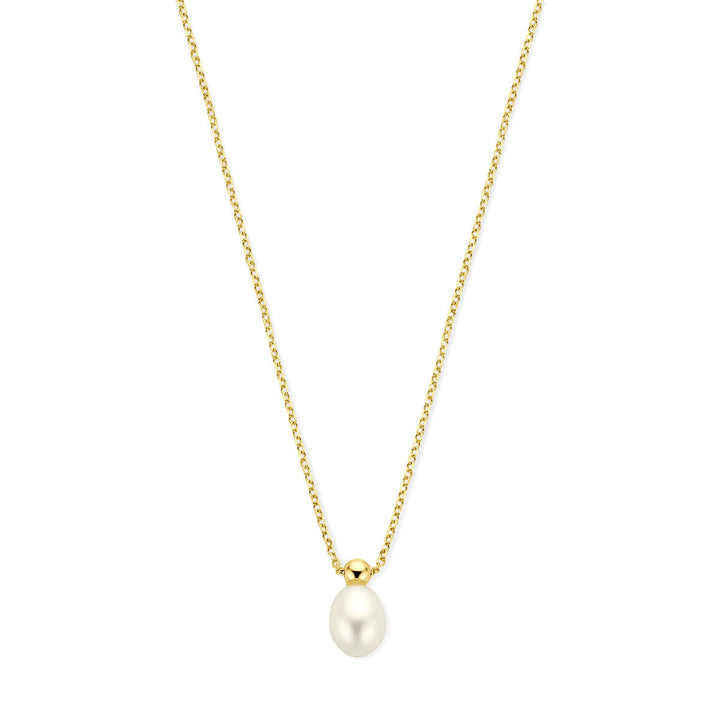 collier parel 42 + 3 cm 14K geelgoud