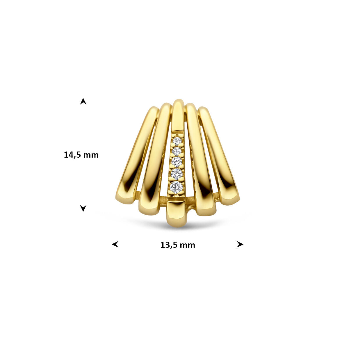 Ciondolo in oro con diamante – oro giallo 14k