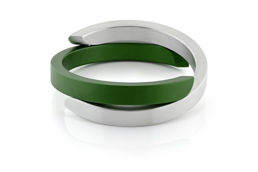 Bracciale con C incrociate Verde Scuro A1GR