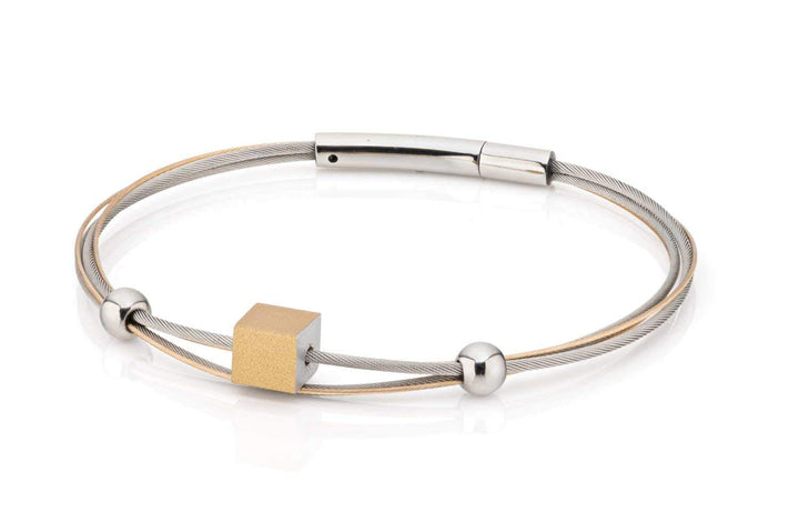 Bracciale cubetto Color Oro|Giallo A230G