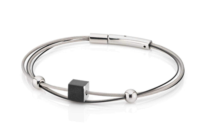 Bracciale cubetto Nero A230Z