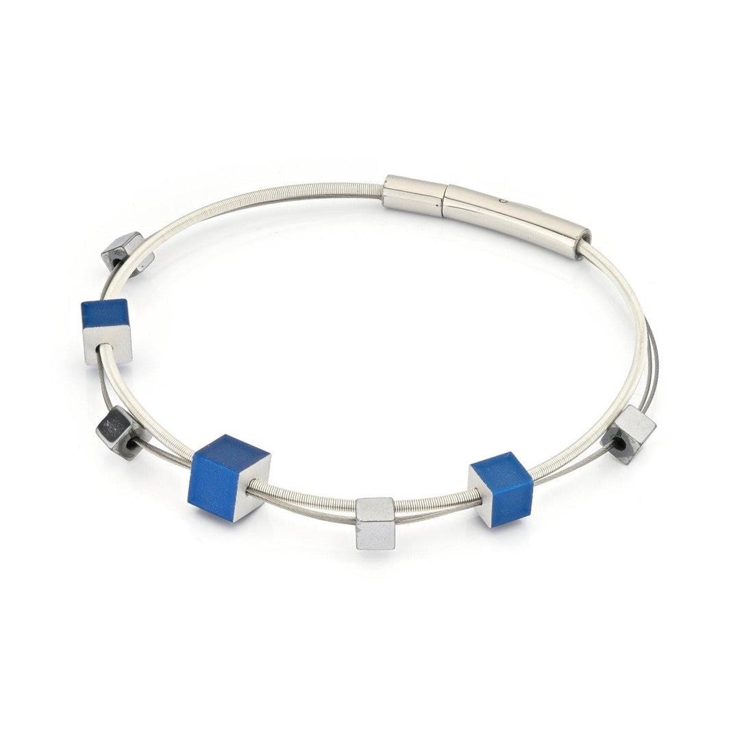 Bracciale cubetti giocosi blu A257B