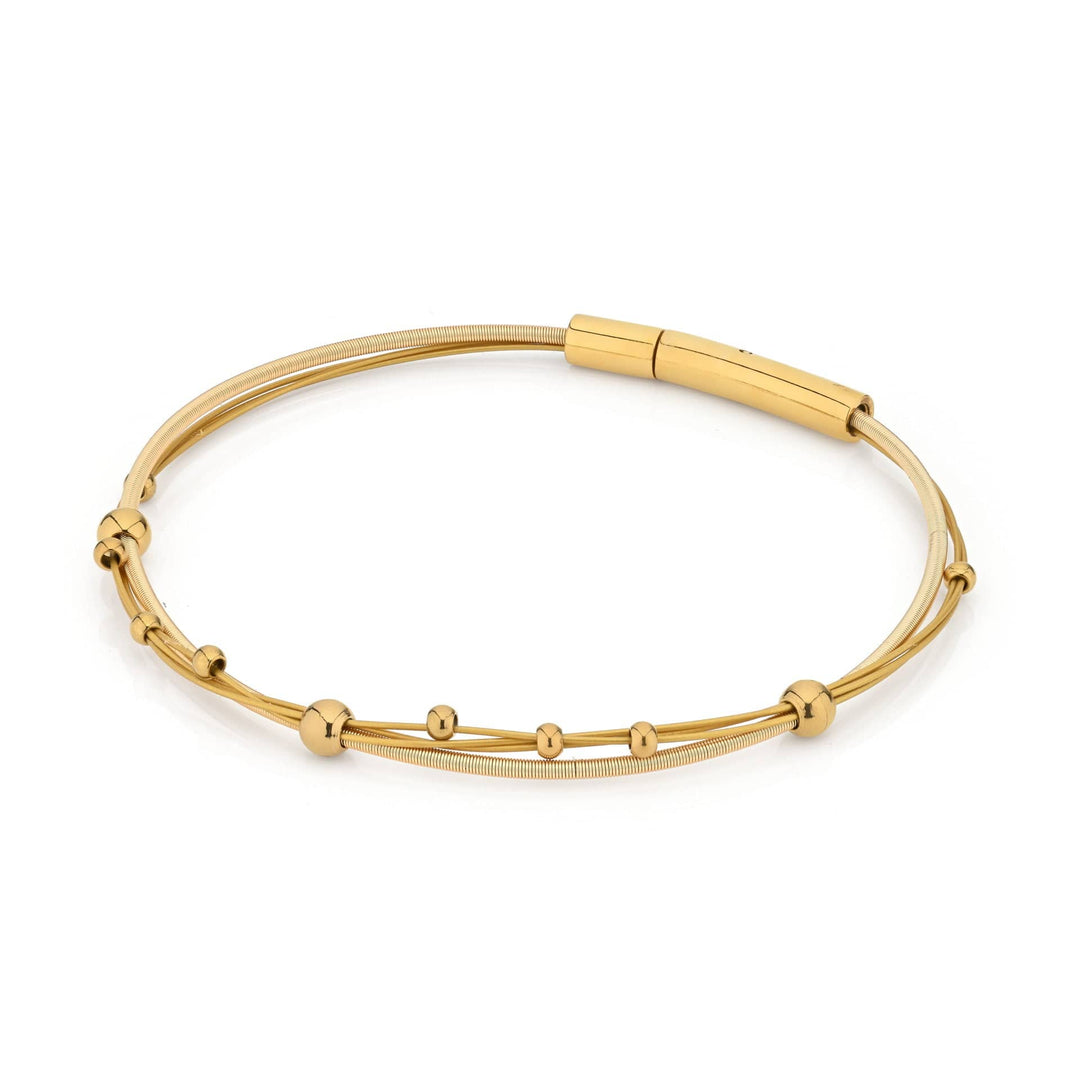 Bracciale sfere giocose color oro A269G