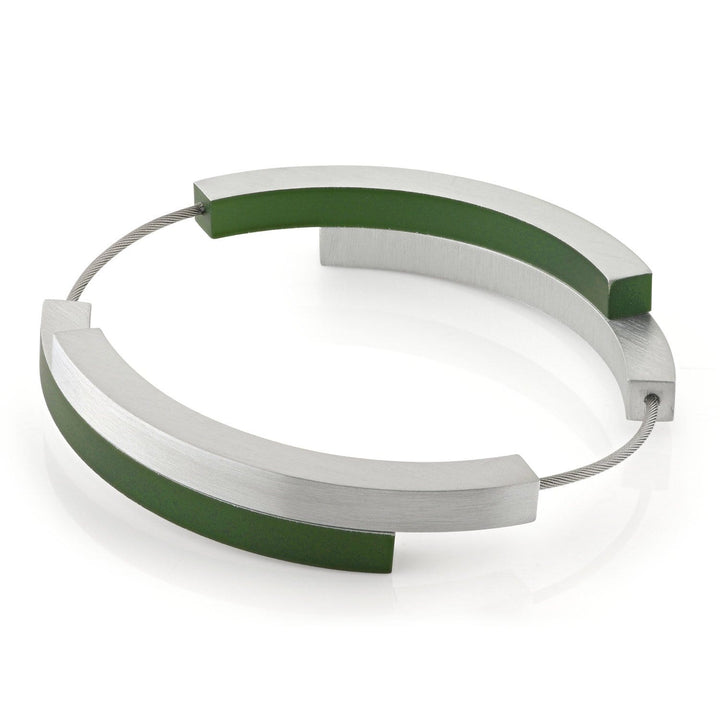 Bracciale Quattro archi Verde A32GR