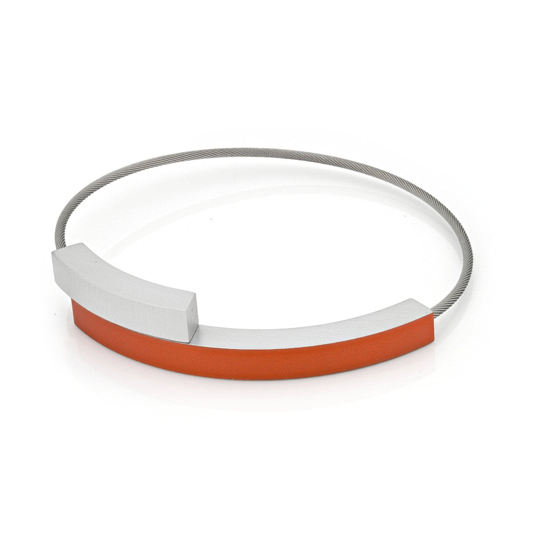 Bracciale Due archi Arancione A34O