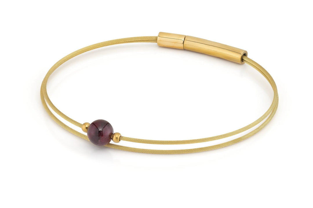 Thinking of You bracciale Granato color oro A718GG