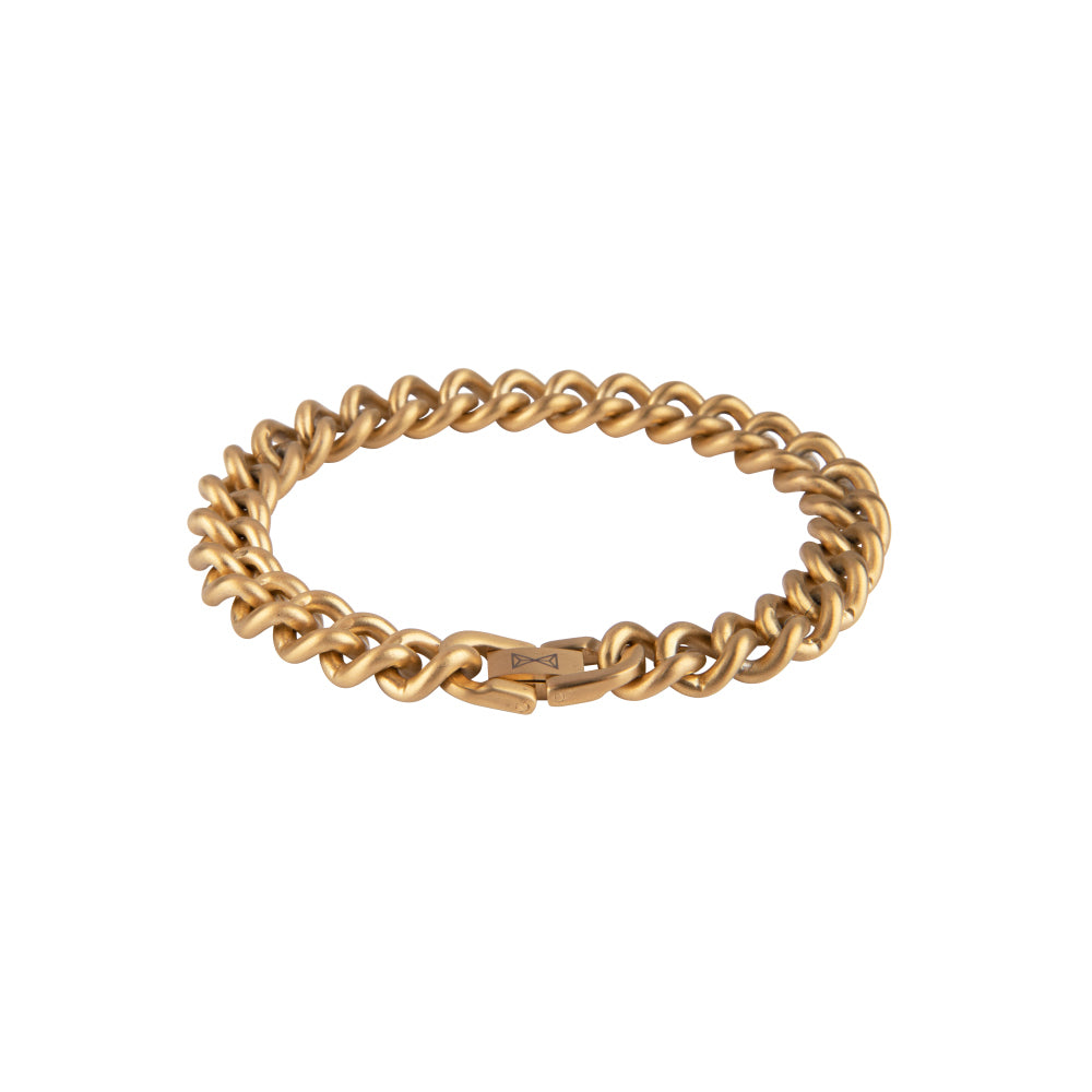 Bracciale Gourmette Satin - Dorato