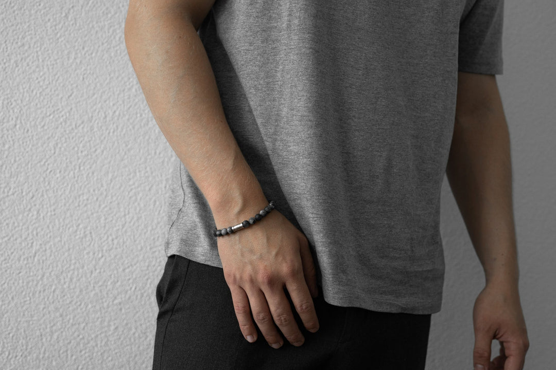 Bracciale di perline da uomo - Grays peak - 8mm