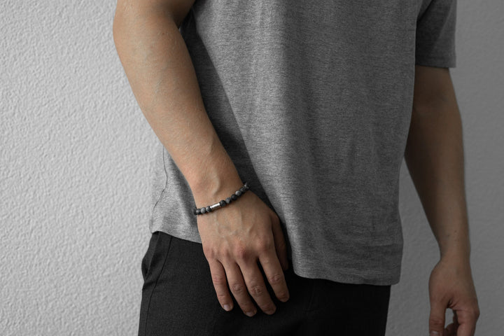 Bracciale di perline da uomo - Grays peak - 8mm