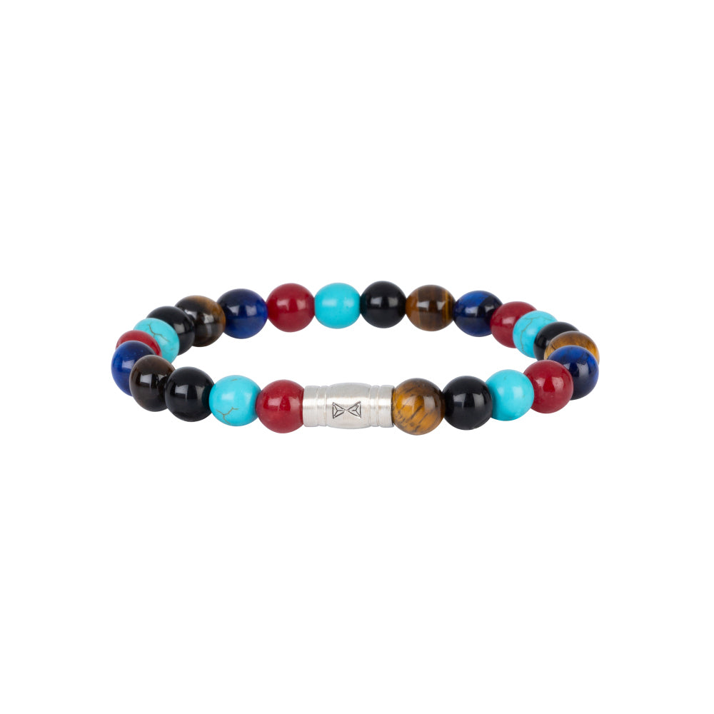 Bracciale di perline Rainbow Mountain - 8mm