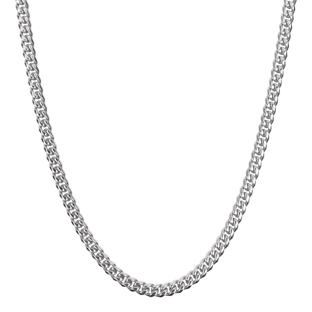 Collana in argento da uomo - Necklace Gourmette Eight - Inox