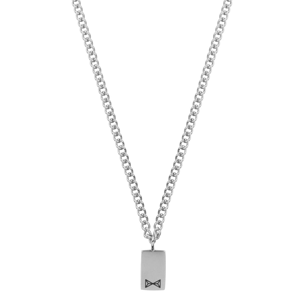 Collana in argento da uomo - Necklace Gourmette Mini Indentity