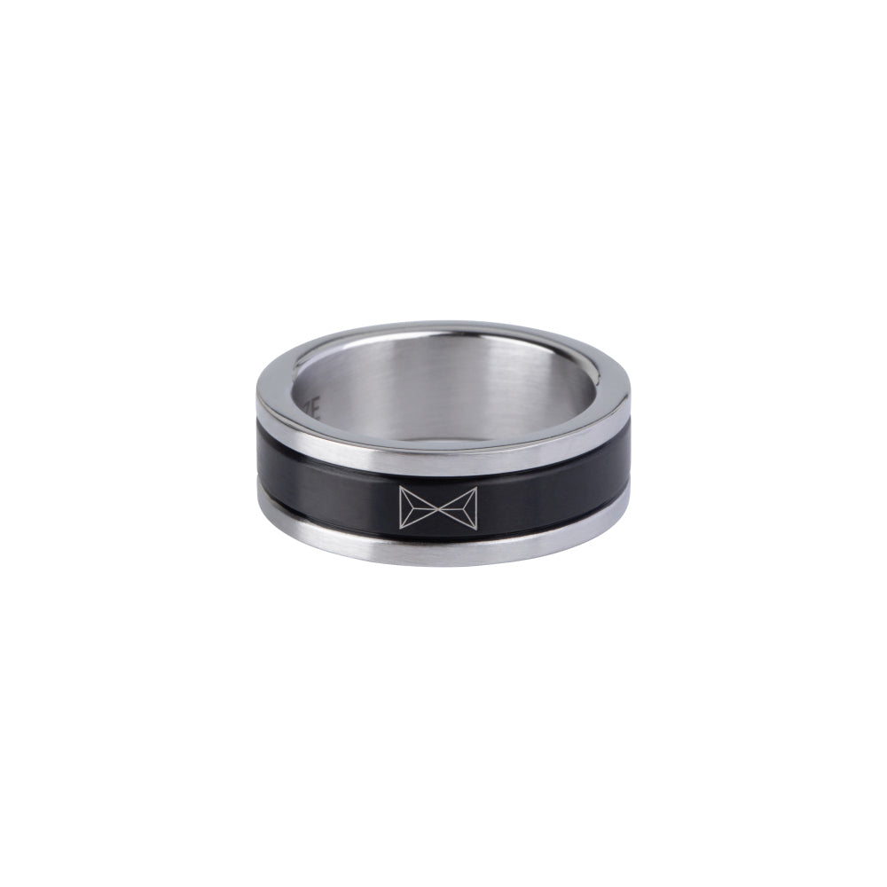 Anello Two-Tone - Inox/Noir