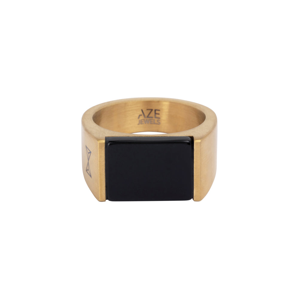 Anello Signet Stone Onyx - Dore