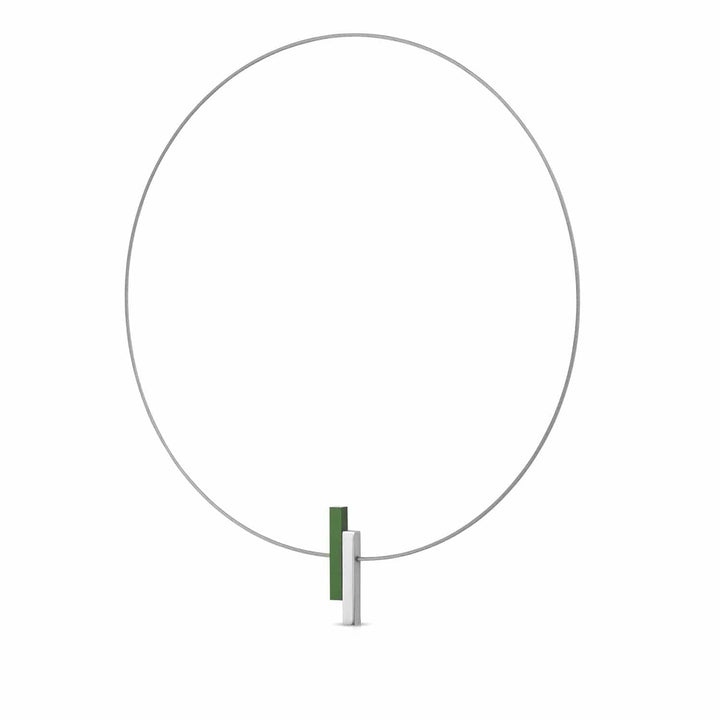 Collana Semplici barrette Verde C116GR