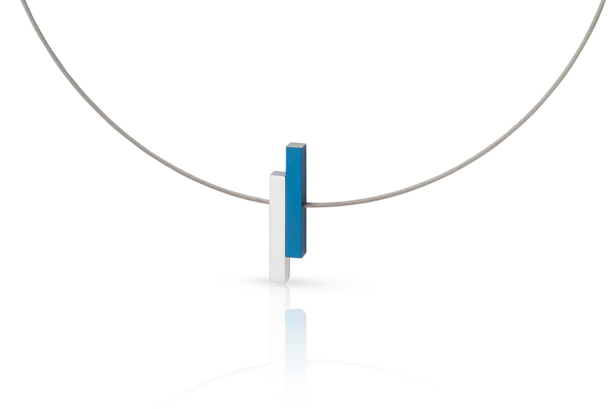 Collana Barrette semplici Blu C116B