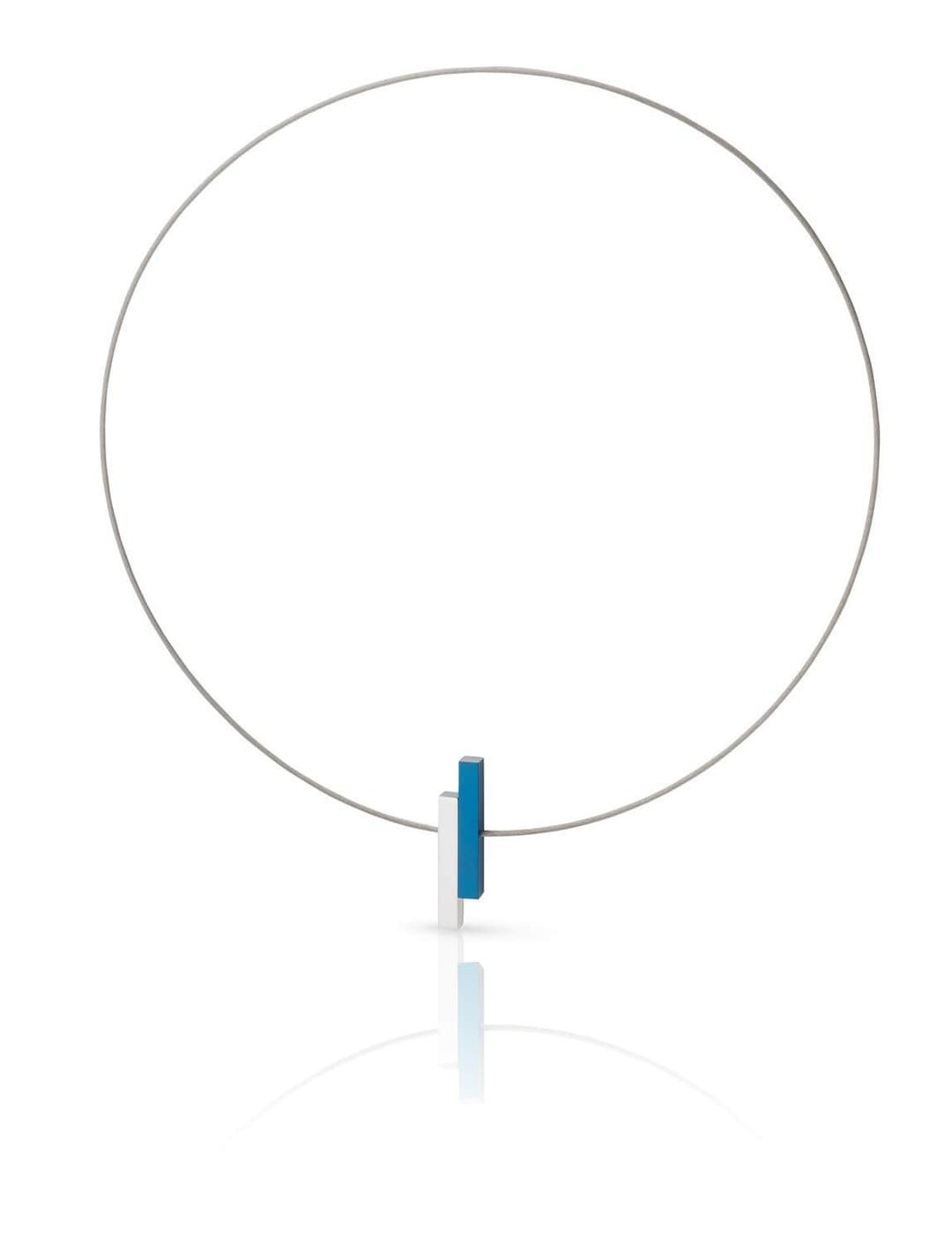Collana Semplici barrette Blu C116B