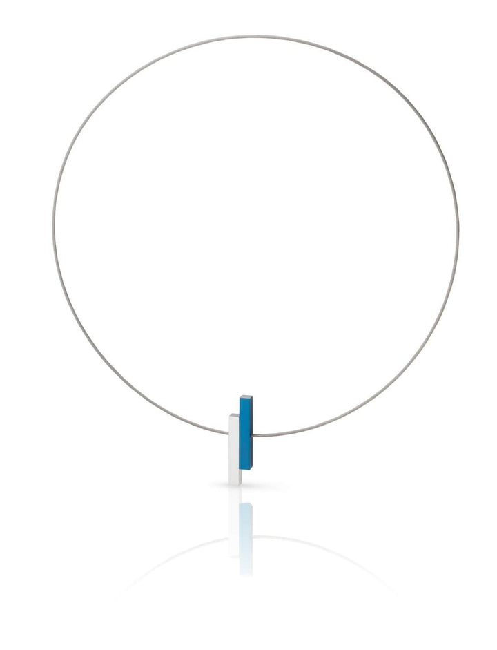 Collana Semplici barrette Blu C116B