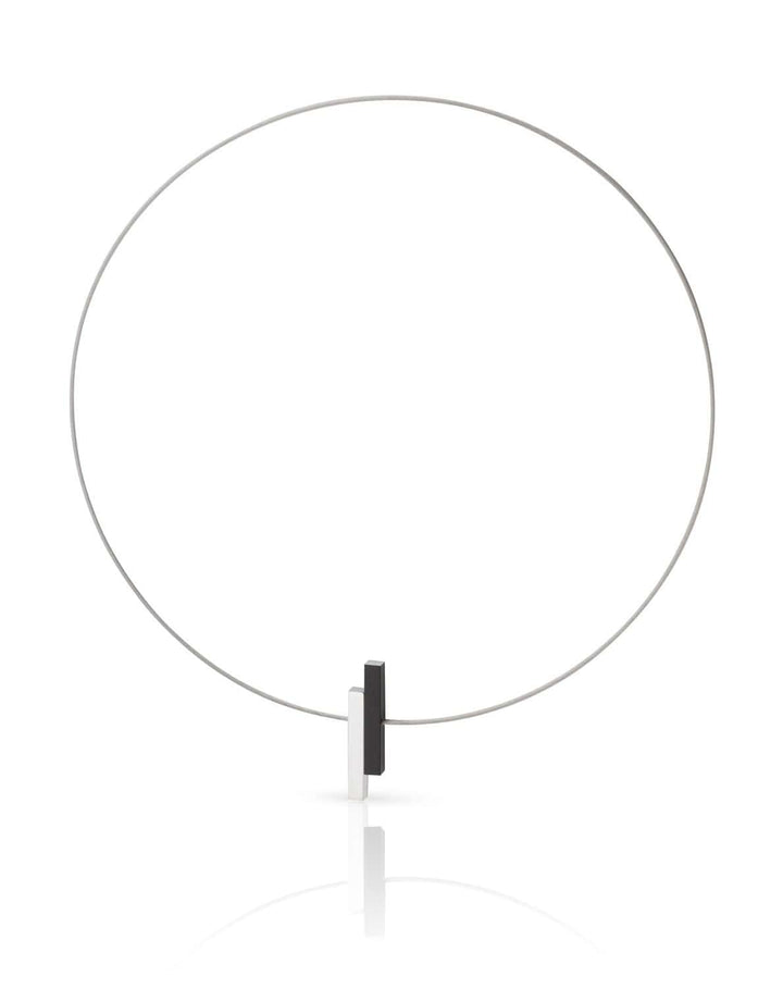 Collana Semplici barrette Nero C116Z