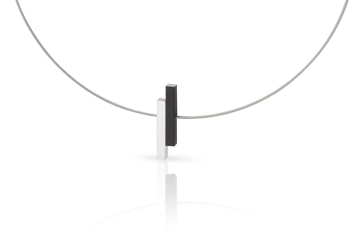 Collana Semplici barrette Nero C116Z