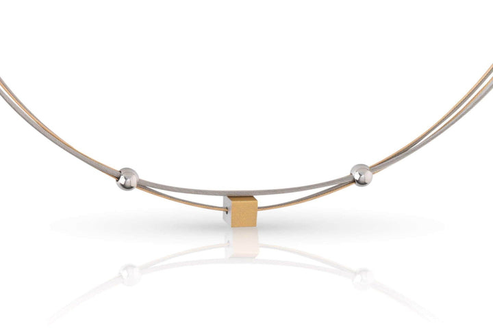 Collana Cubetto piccolo Color oro C230G
