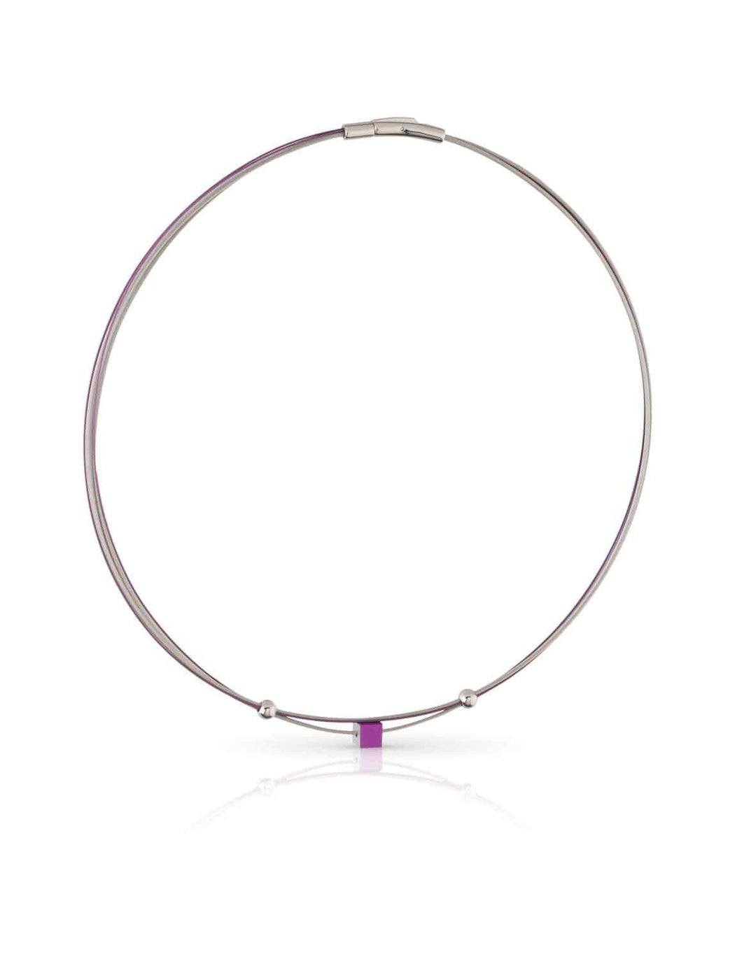 Collana Cubetto piccolo Viola C230P