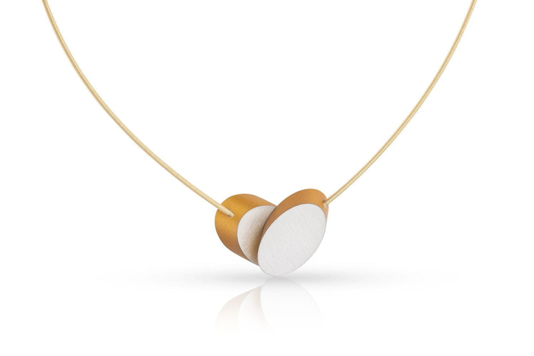 Collana Ovali sovrapposti Color oro|Giallo C244G