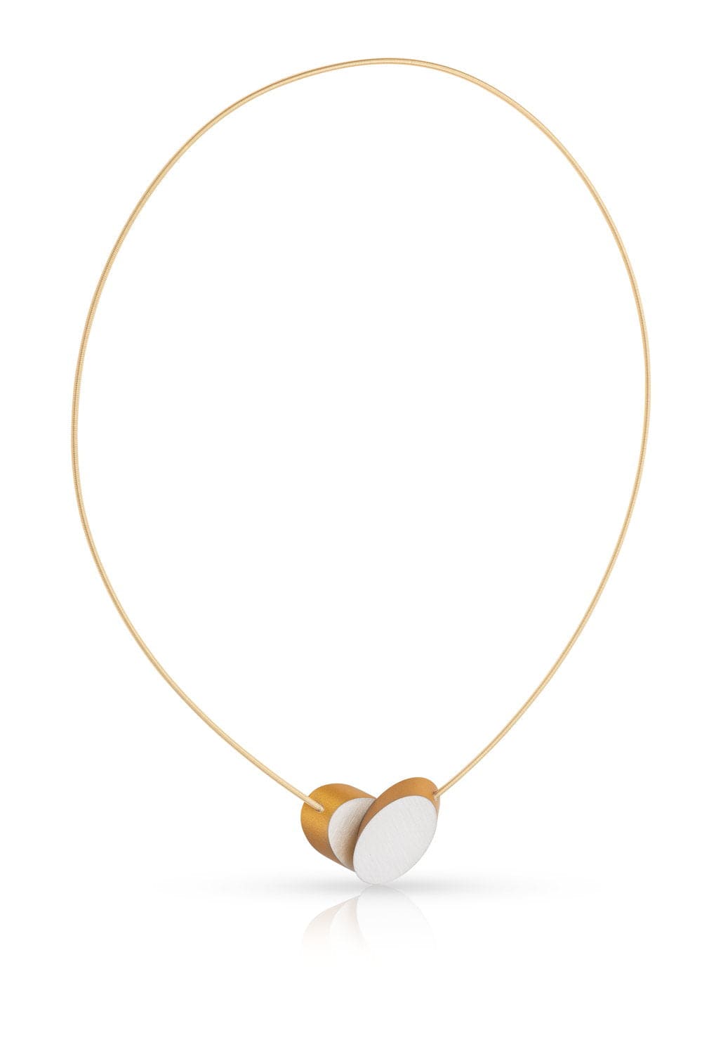 Collana Ovali sovrapposti Color oro|Giallo C244G