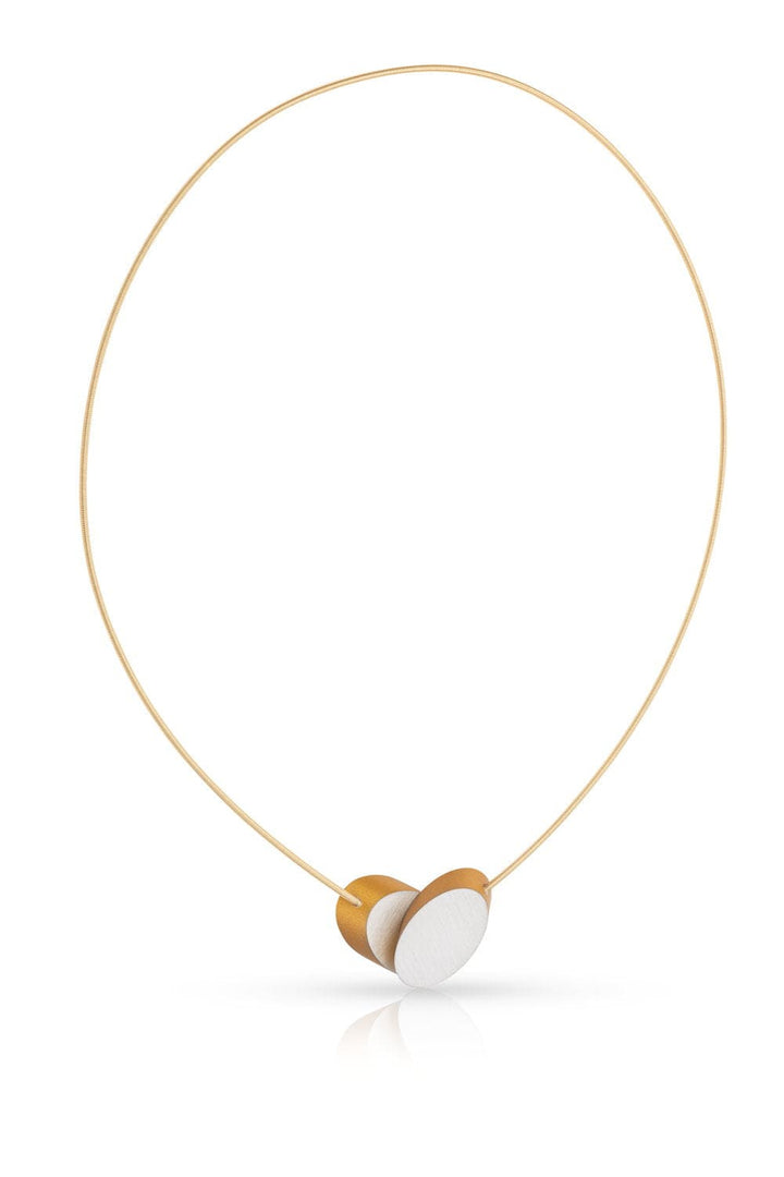 Collana Ovali sovrapposti Color oro|Giallo C244G