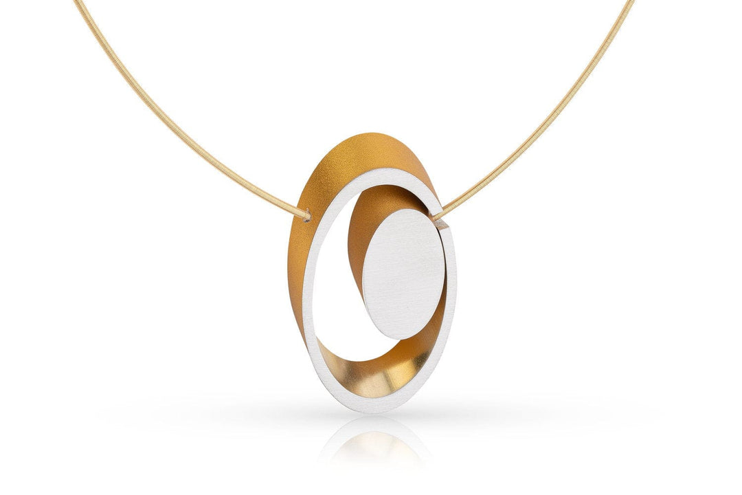Collana ovali incastrati color oro | Giallo C246G