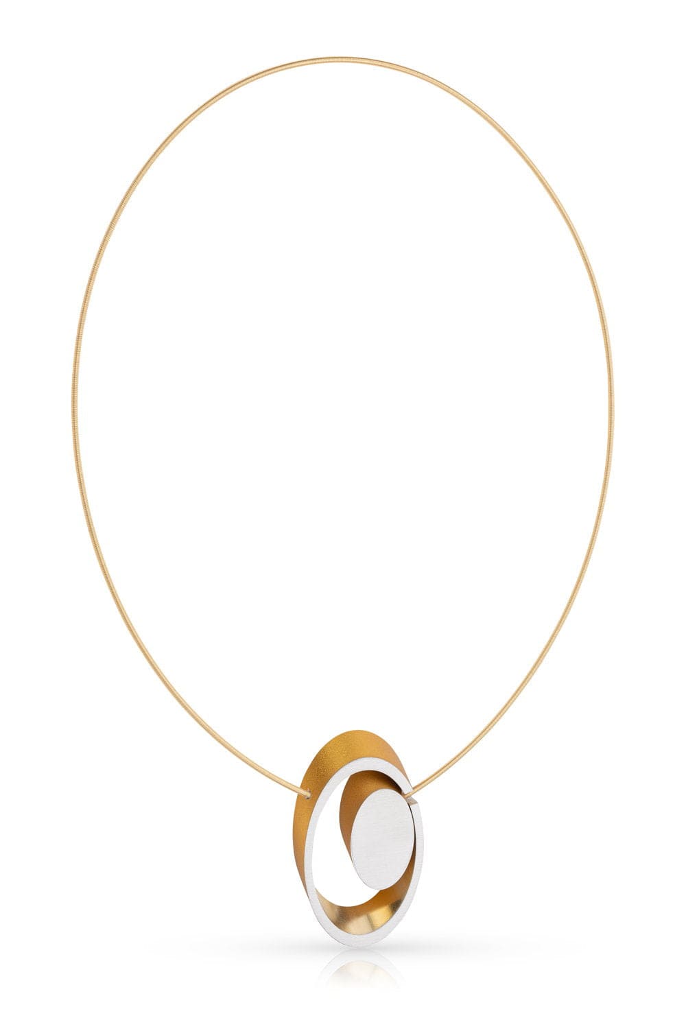 Collana ovali incastrati color oro | Giallo C246G