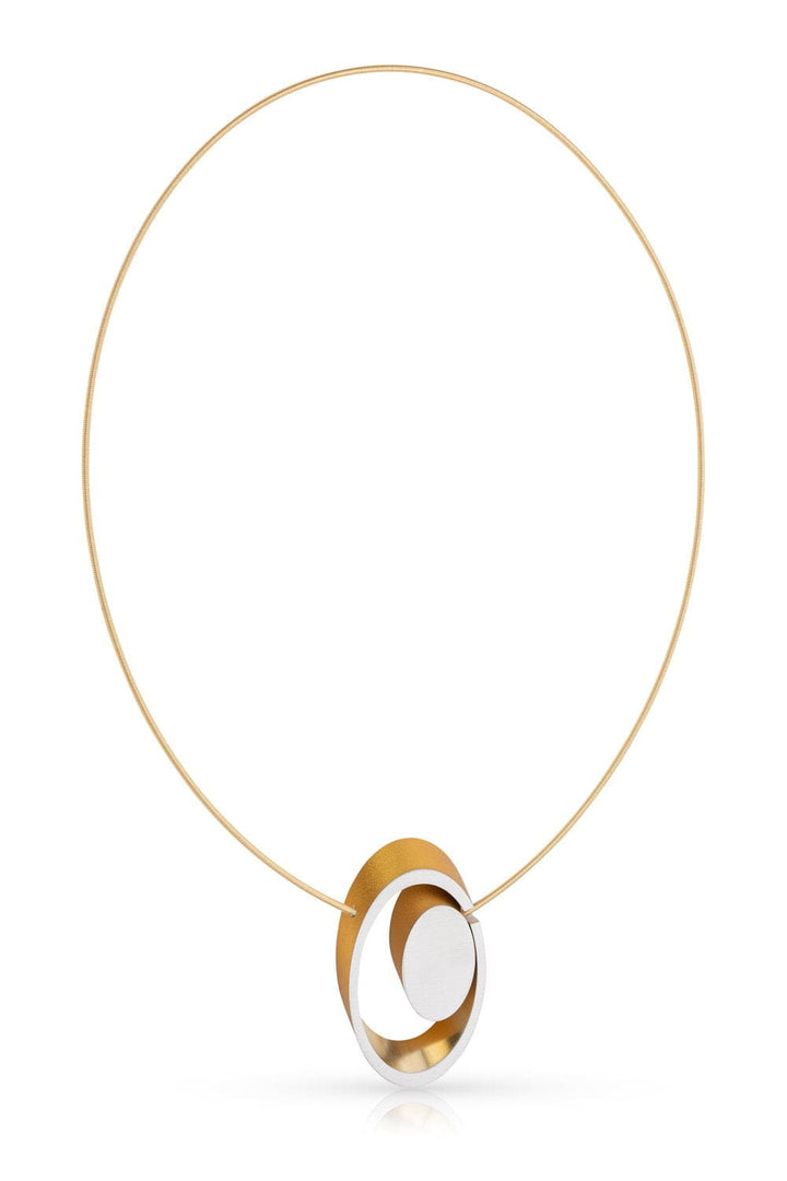 Collana ovali incastrati color oro | Giallo C246G