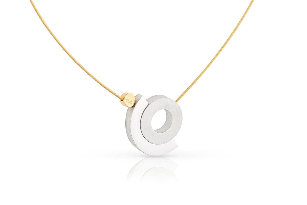 Collana anello in mezzo anello C248G