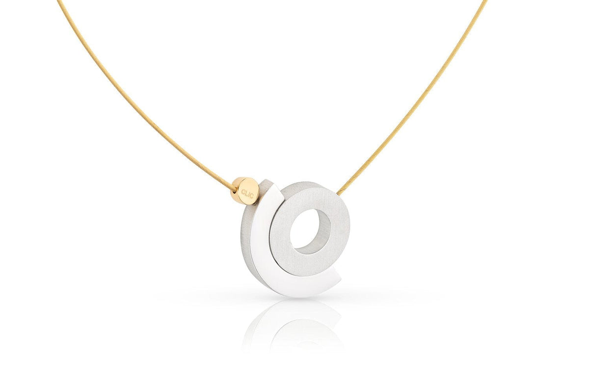 Collana Anello in mezzo anello C248G