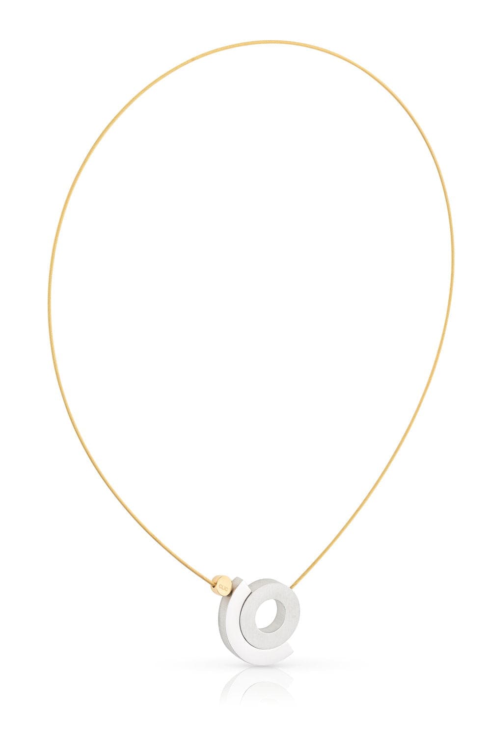 Collana anello in mezzo anello C248G