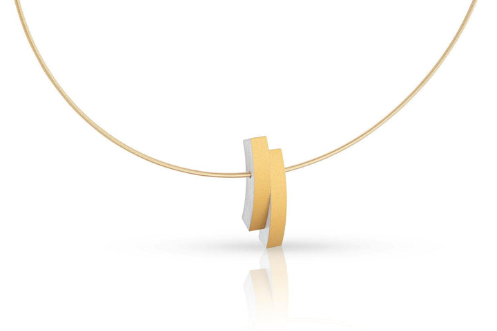 Collana archi accostati color oro | Giallo C251G