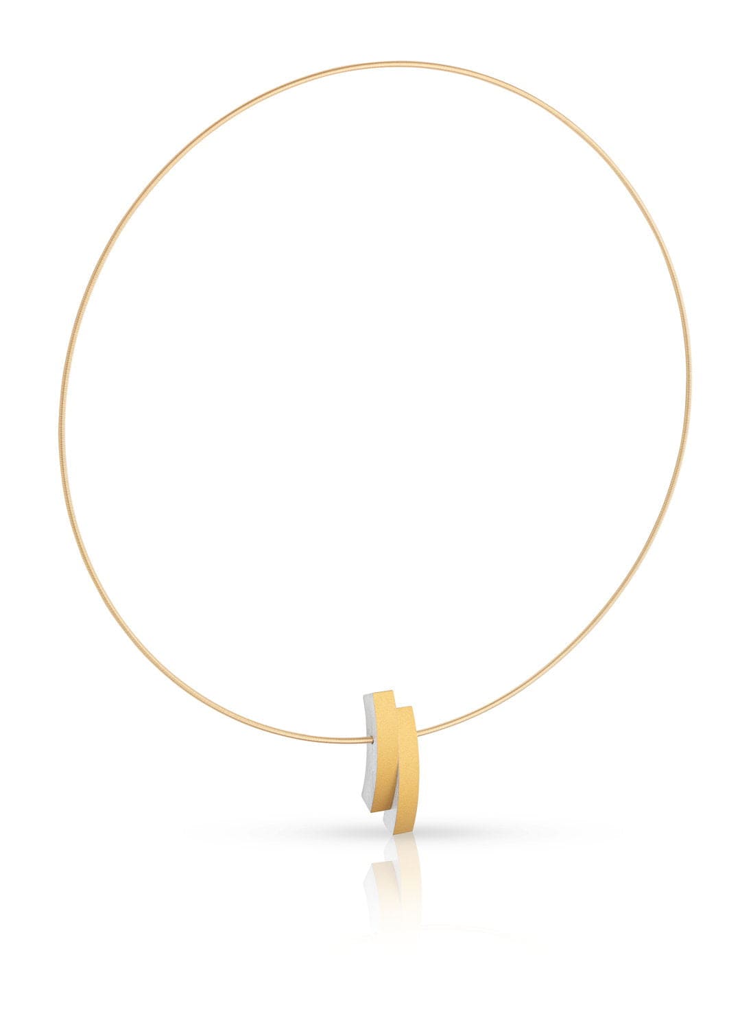 Collana archi accostati color oro | Giallo C251G