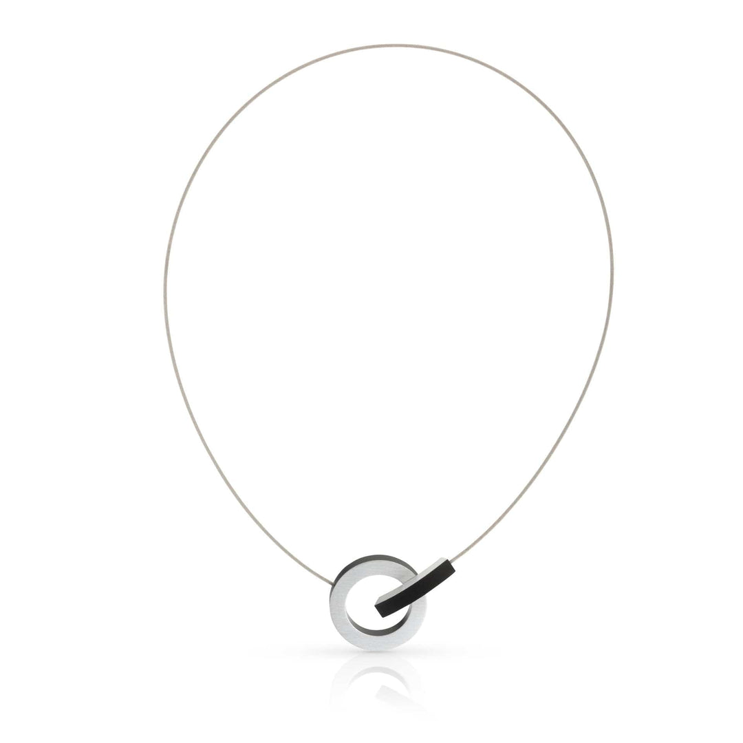 Collana anello con arco nero C273Z