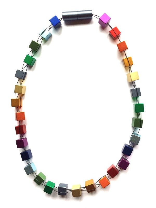 Collana con cubetti colorati Otra Cosa