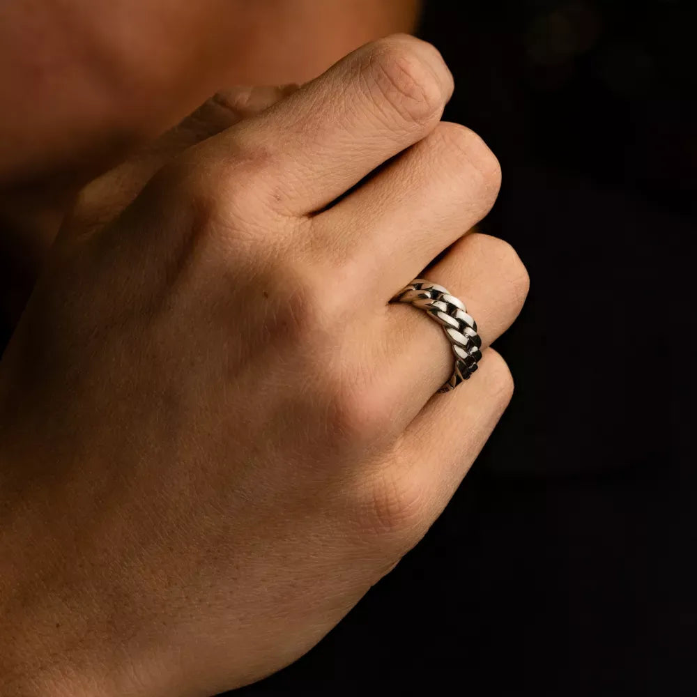Anello Hades Eight - Anello da uomo argento