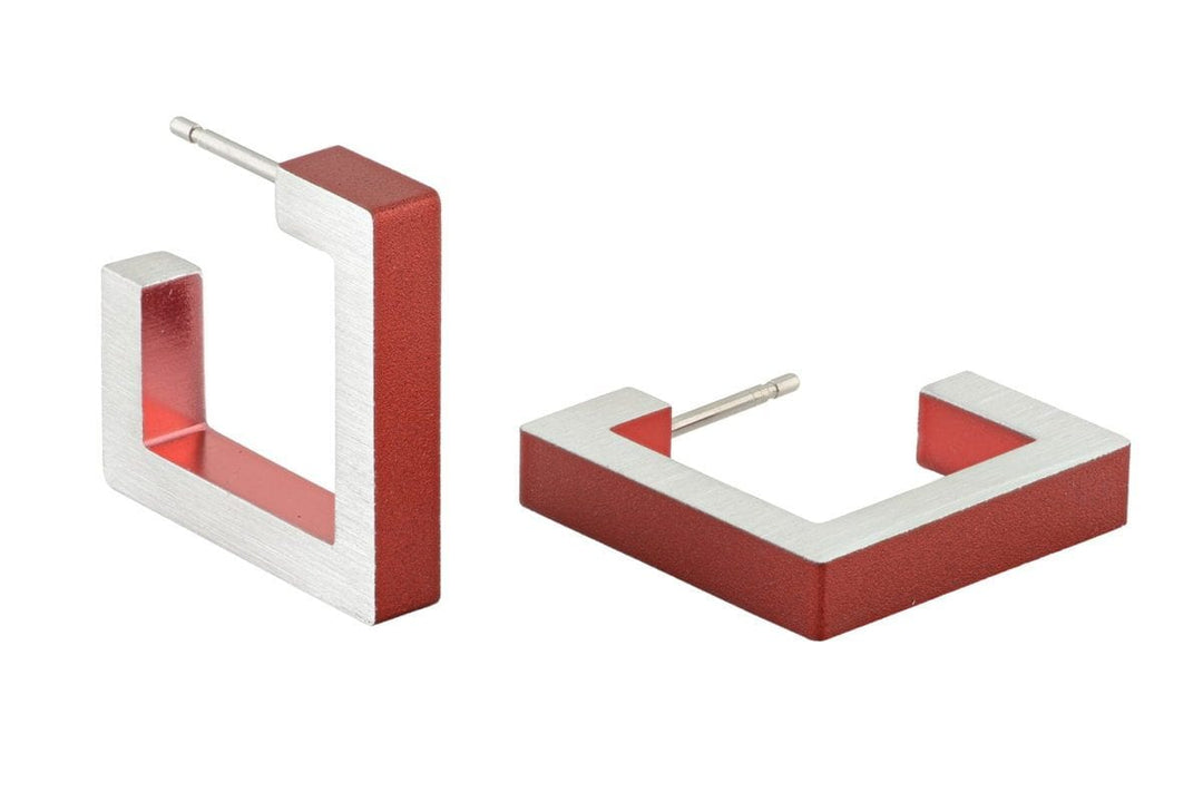Creoli quadrati rosso O11R