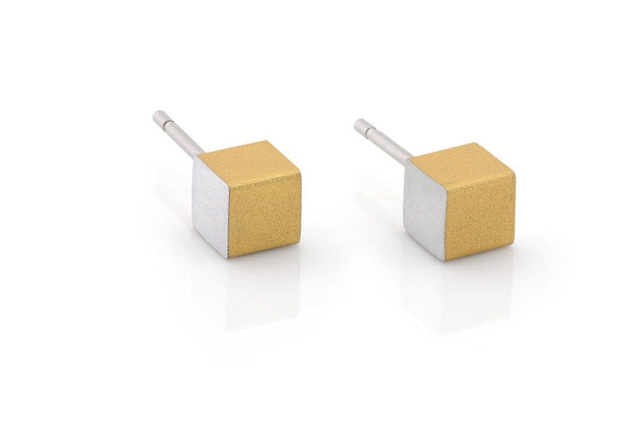 Orecchino Cubetti Color Oro|Giallo O28G