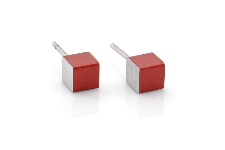 Orecchino Cubetti Rosso O28R