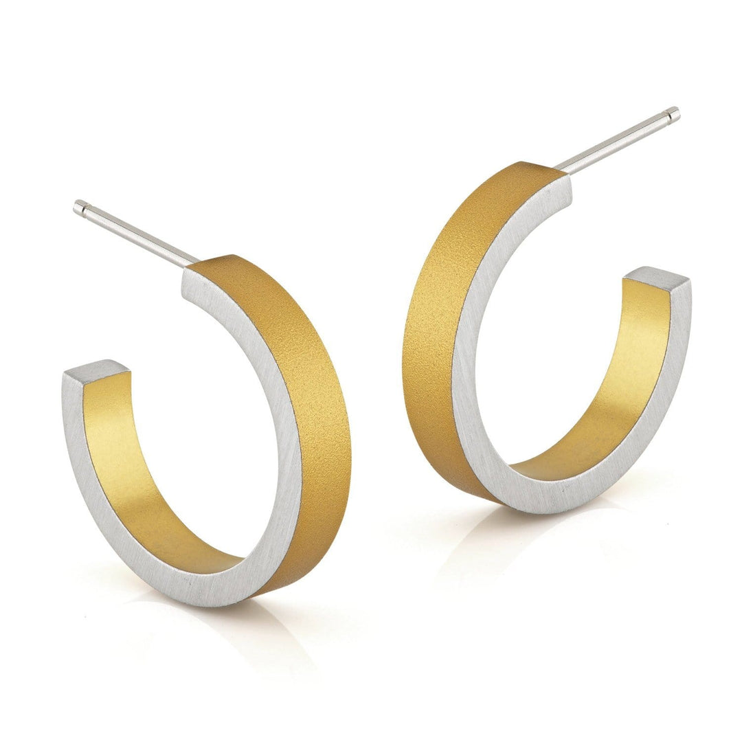 Orecchini a cerchio Anellini rotondi Color oro O51G