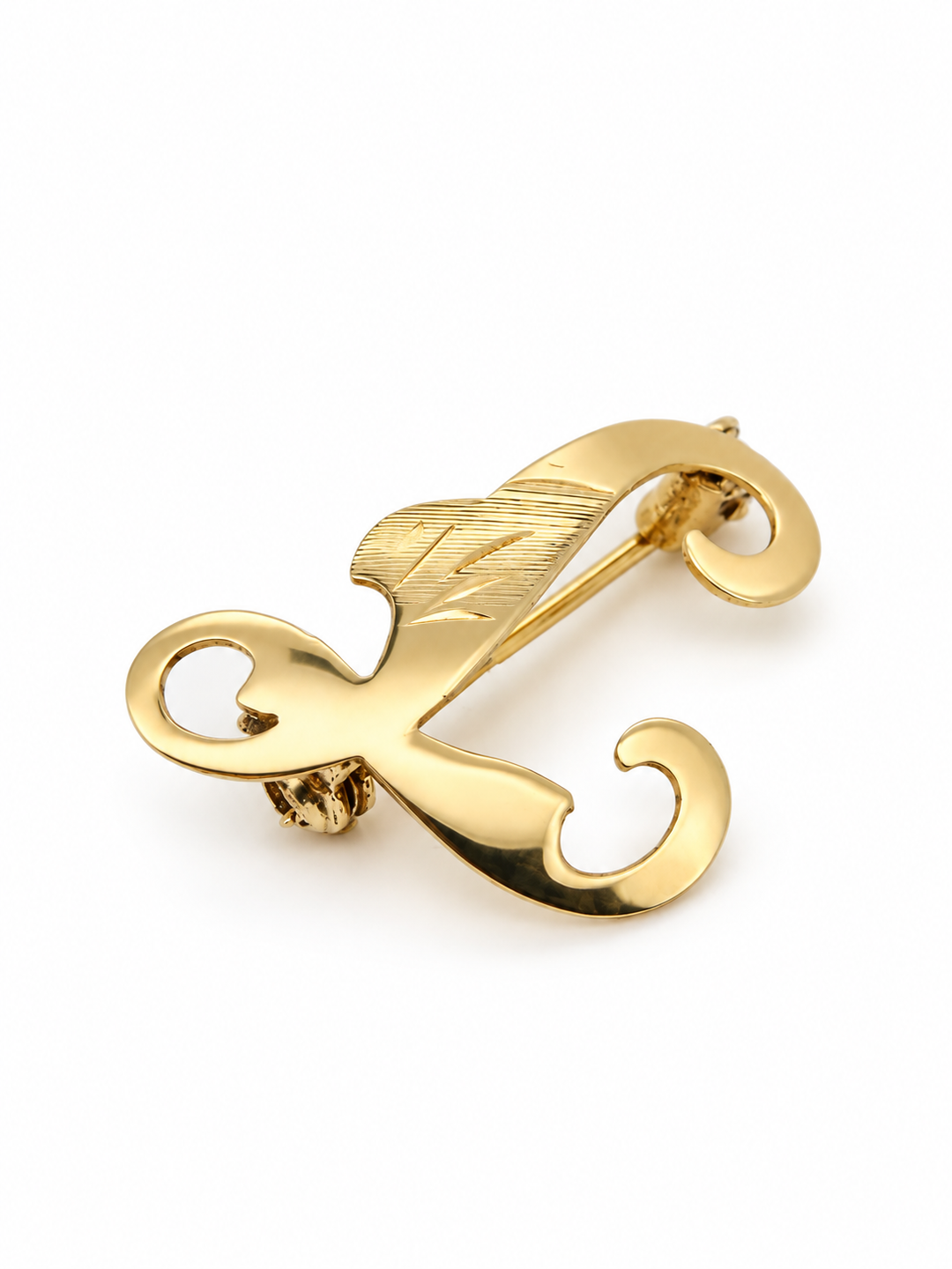 Vintage gouden broche 14k L 1.3gr