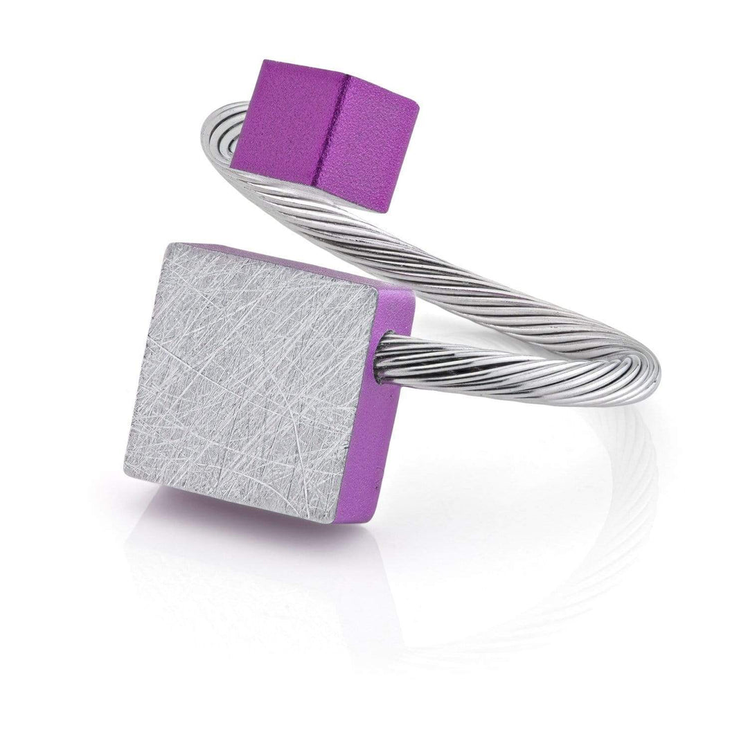 Anello quadrato e cubetto Viola fits most R7P