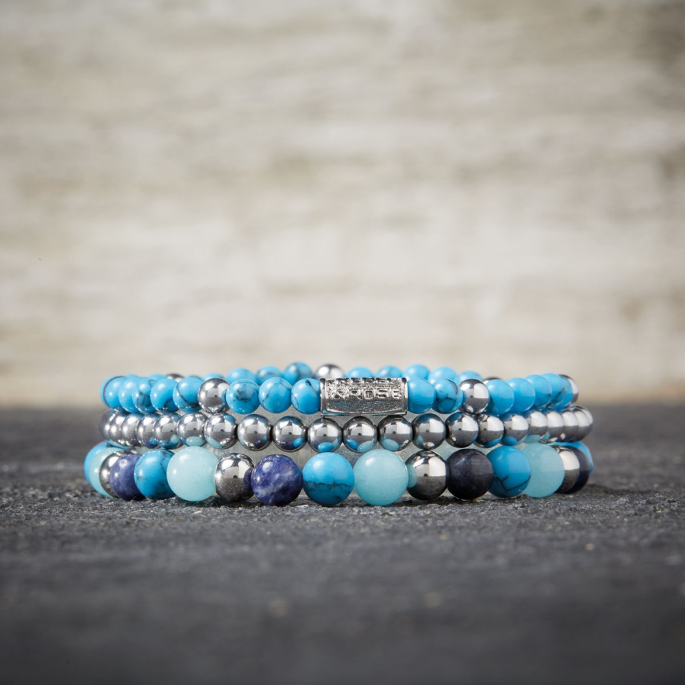 Turquoise Delight II - 4mm - Bracciale di Perline da Donna