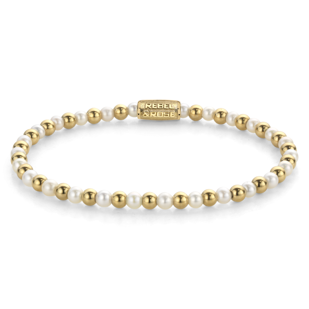 Mix Pearl Gem - 4mm - Kralen Armband Dames