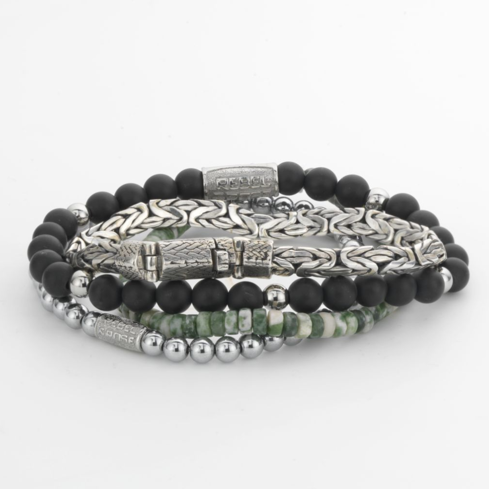 Matt Black Madonna - 6mm - Bracciale a Perline Donna