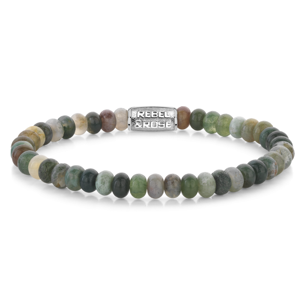 Indian Summer Round Slices - 6mm - Kralen Armband Heren